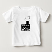 Funny "Poop Factory"-Baby Shirt (Voorkant)