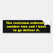 Funny poop gezegde bumpersticker (Voorkant)