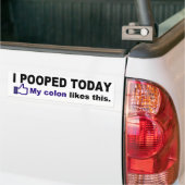 Funny poop gezegde bumpersticker (Op Truck)