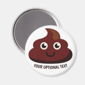 Funny Poop magnet 2: gelukkig (Voorkant / Achterkant)