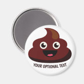 Funny Poop magnet 3: vreugdevol (Voorkant / Achterkant)