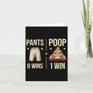Funny Poop Toilet Humor Poop Boxing Meme Pants 0 P Kaart