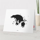 Funny Pooping Birthday Dog Kaart (Achterkant)