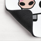 Funny Pooping Cow Mousepad Muismat (Hoek)