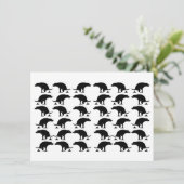 Funny Pooping Dog Pattern Bedankkaart (Staand voorkant)