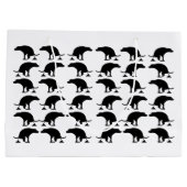 Funny Pooping Dog Pattern Groot Cadeauzakje (Achterkant)