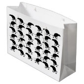 Funny Pooping Dog Pattern Groot Cadeauzakje (Achterkant Gekanteld)