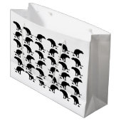 Funny Pooping Dog Pattern Groot Cadeauzakje (Voorkant Gekanteld)