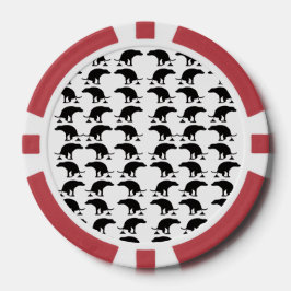 Funny Pooping Dog Pattern Poker Chips