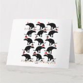 Funny Pooping-kersthonden Kaart (Achterkant)