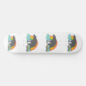 Funny pooping rainbows Dog Persoonlijk Skateboard (Horizontaal)