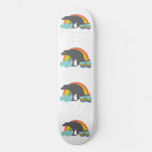 Funny pooping rainbows Dog Persoonlijk Skateboard (Voorkant)
