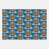 Funny Pop Art Bigfoots Christmas Inpakpapier Vel (Voorkant 2)