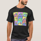 Funny Pop Art Cockatiel Birb Memes Pet Birb Cute P T-shirt (Voorkant)