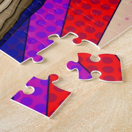 Funny Pop Art WTF Life ] Lady Freaking out Legpuzzel (Zijkant)