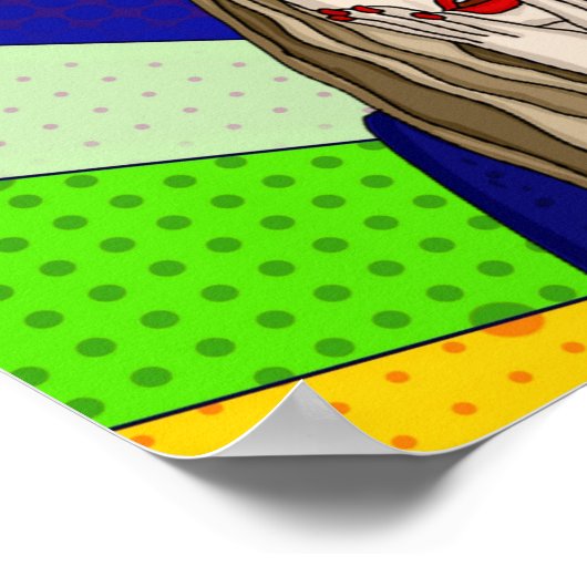 Funny Pop Art WTF Life ] Lady Freaking out Poster (Hoek)