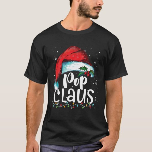 Funny Pop Claus kerstpyjama Familie Pasen Zant T-shirt (Voorkant)