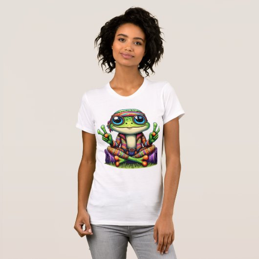 Funny Pop Frog T-shirt (Voorkant volledig)