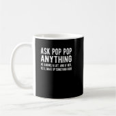 Funny Pop Pop opa Fathers Day Gift Pop Pop pa Koffiemok (Links)