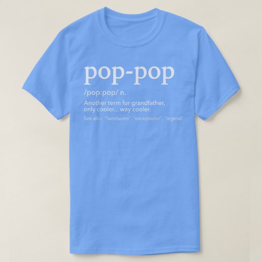 Funny Pop Pop voor opa voor Vaderdag Gi T-shirt (Design voorkant)