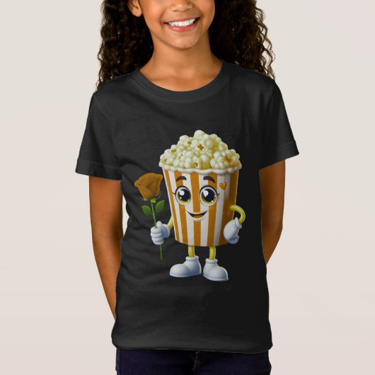 funny popcorn design for lovers t-shirt (Voorkant)