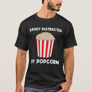 Funny Popcorn Gift voor Mannen Corn Kernel Food T-shirt