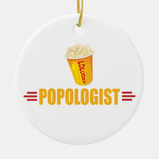 Funny Popcorn Keramisch Ornament (Voorkant)