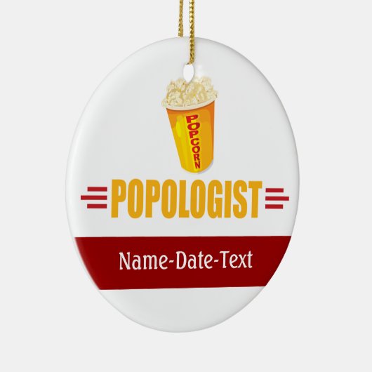 Funny Popcorn Keramisch Ornament (Rechts)