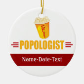 Funny Popcorn Keramisch Ornament (Voorkant)