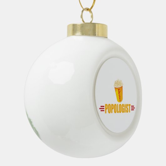 Funny Popcorn Keramische Bal Ornament (Links)