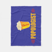 Funny Popcorn Lover's Fleece Deken (Voorkant)