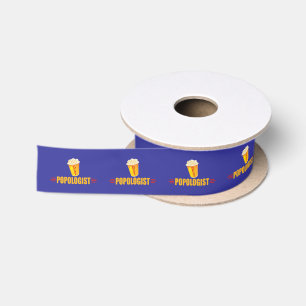 Funny Popcorn Lover's Satijnen Lint