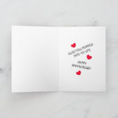 Funny Popcorn Pun | Gelukkig Jubileum Kaart (Binnen)