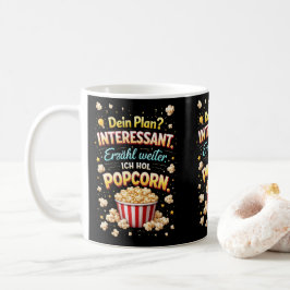 Funny Popcorn Quote – Drama Observer Design Koffiemok