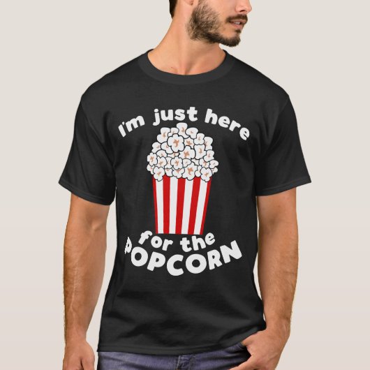 Funny Popcorn T-shirt (Voorkant)