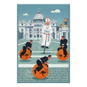 Funny Pope and priests Perfect Poster (Voorkant)