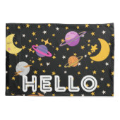 Funny poppen donkergrijze sterren en universum kin kussensloop (Achterkant)