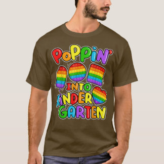Funny Poppin in KinderGarten Koel Eenvoudige Vorm T-shirt
