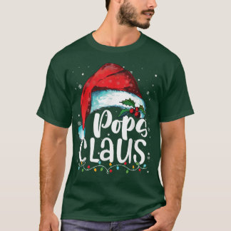 Funny Pops Claus Christmas Pajamas Family Xmas San T-shirt