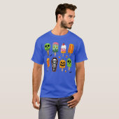 Funny Popsicle Summer Horror Halloween Ice Cream S T-shirt (Voorkant volledig)
