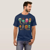 Funny Popsicle Summer Horror Halloween Ice Cream S T-shirt (Voorkant volledig)