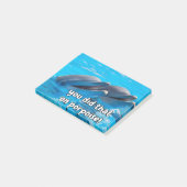 Funny Porpoise Memes Funny Dolphin Gezegden Quotes Post-it® Notes (Schuin)