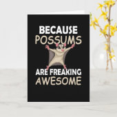 Funny Possum Gifts Opossum Lover Possum Whisperer Kaart (Gele Bloem)