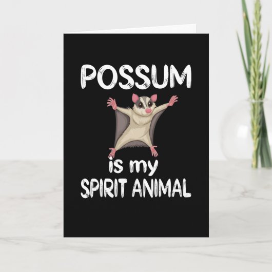 Funny Possum Gifts Opossum Lover Possum Whisperer Kaart (Voorkant)