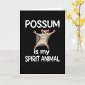 Funny Possum Gifts Opossum Lover Possum Whisperer Kaart (Gele Bloem)