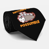 Funny Possum Opossum Pun Alles is mogelijk Stropdas (Opgerold)