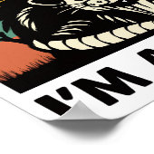 Funny Possum Quote - First of All I'm a Delight Poster (Hoek)