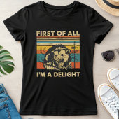 Funny Possum Retro Forest; “I’m a Delight” Summer T-shirt