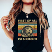 Funny Possum Retro Forest; “I’m a Delight” Summer T-shirt