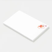 Funny Post het Notities met Happy Fish en Worm Post-it® Notes (Schuin)